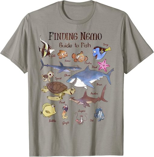 Pixar Finding Nemo Fish Guide Graphic T-Shirt T-Shirt